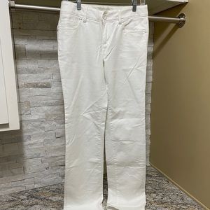 Banana Republic Stretch Straight Leg White Pants NWOT Size 4